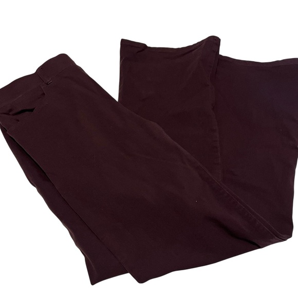 Betabrand Wine Dress Yoga Pants Womens Medium Petite W1544 Pull On - Picture 1 of 7